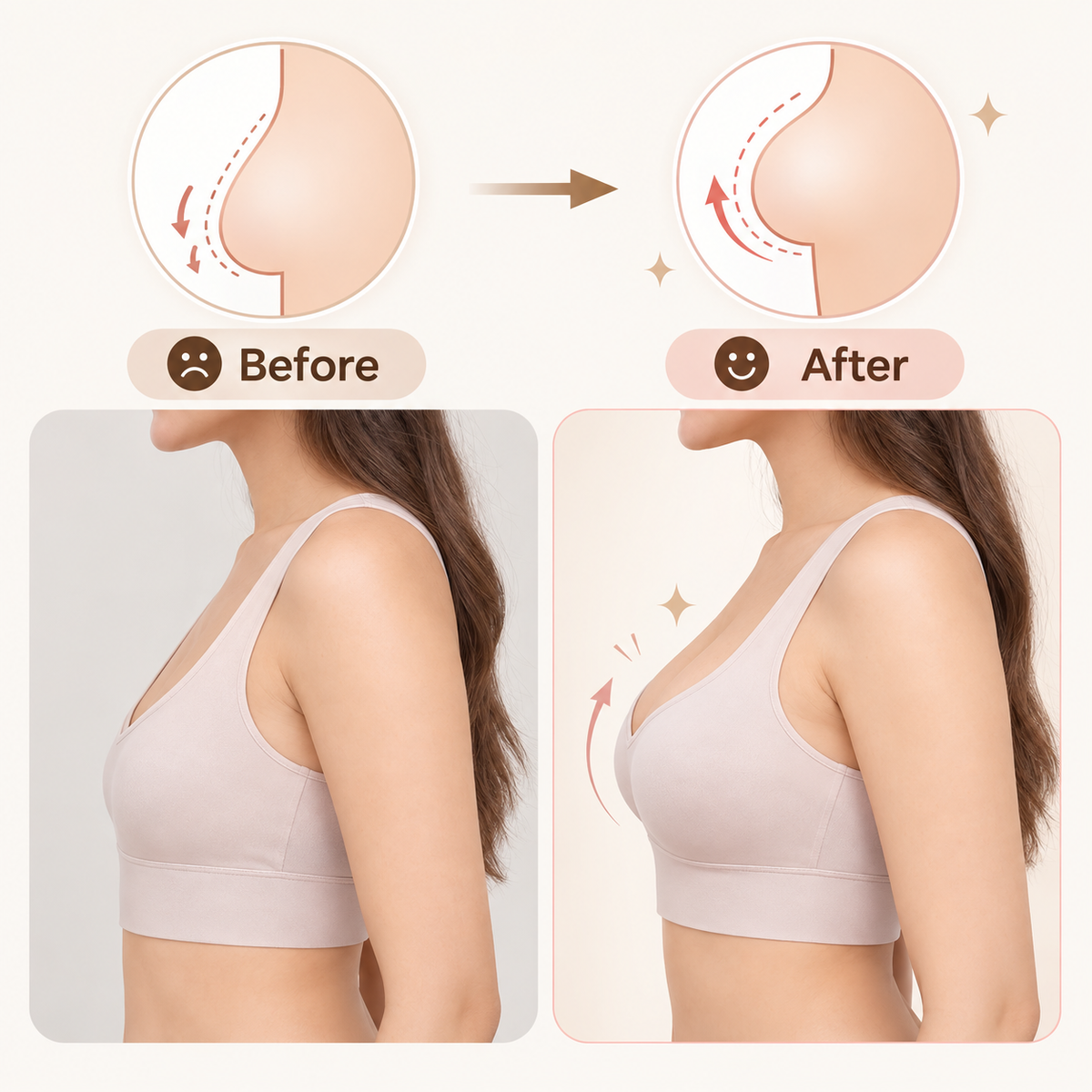 Adesque Invisible Push Up Bra Inserts